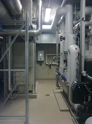  Wasserzweckverband Oranienbaum-Wörlitz-Vockerode | Heizungsraum mit Mikroturbine
